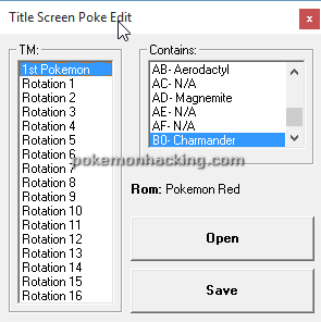 Pokemon Titlescreen Editor Screenshots