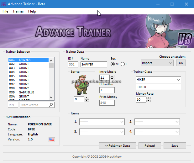 Advance Trainer Screenshots