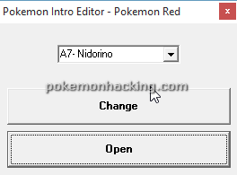 Pokemon Intro Editor Screenshots